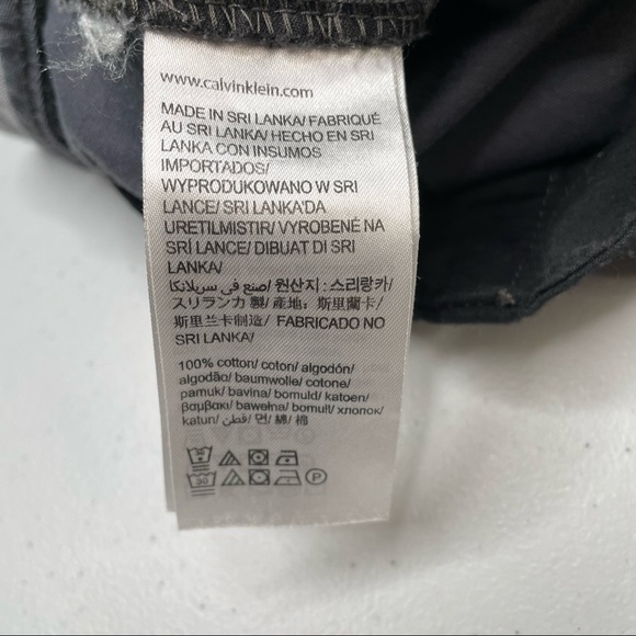 Calvin Klein Mens Blue Gray Khaki Flat Front Size 31 x 30 Cotton Slacks Pants - Picture 7 of 8